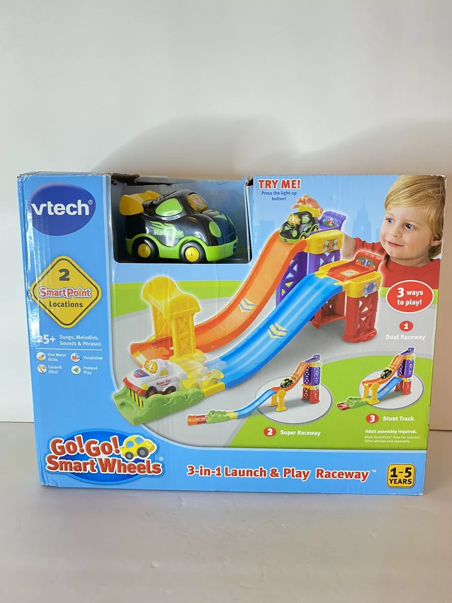 Vtech Go Go Smart Wheels 3 in 1 Launch Play Raceway Extra Car