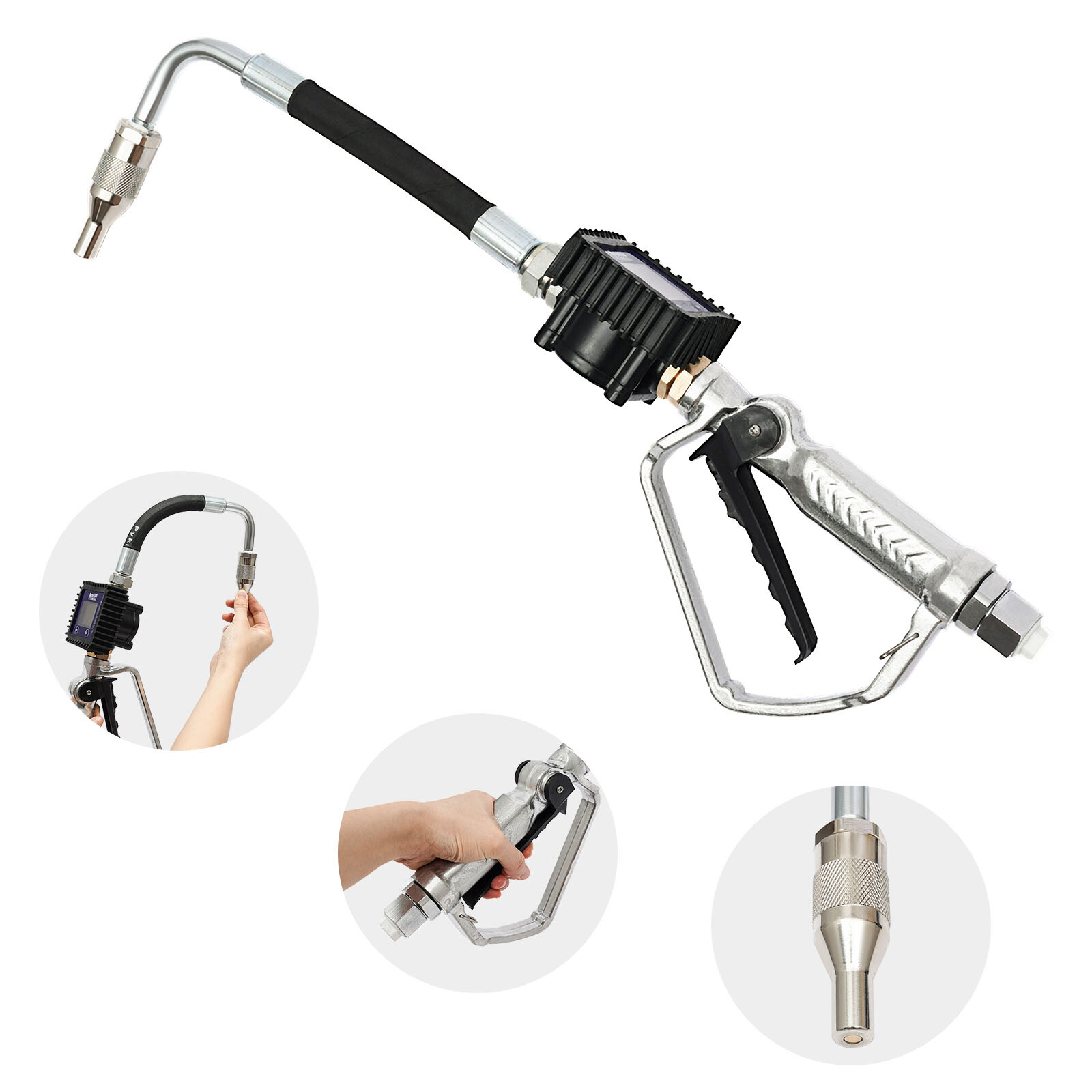 Electronic Oil Meter Gun Refueling Gun Oil Dispensing Gun Pump+Control