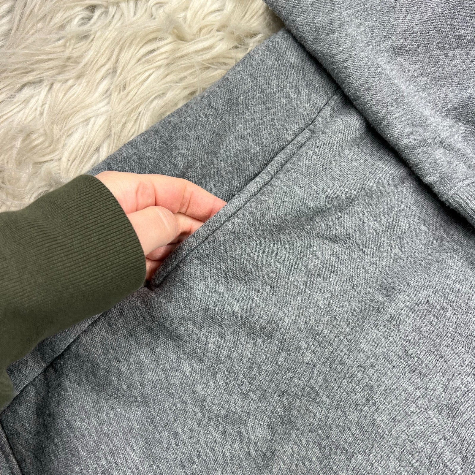 Zella Women's S Gray Draped Collar Sweatshirt Cardigan Wrap