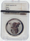 2020 Australia Koala 1 oz .999 Silver Coin - Perth Mint Ngc Graded Ms 70 (Bt414)