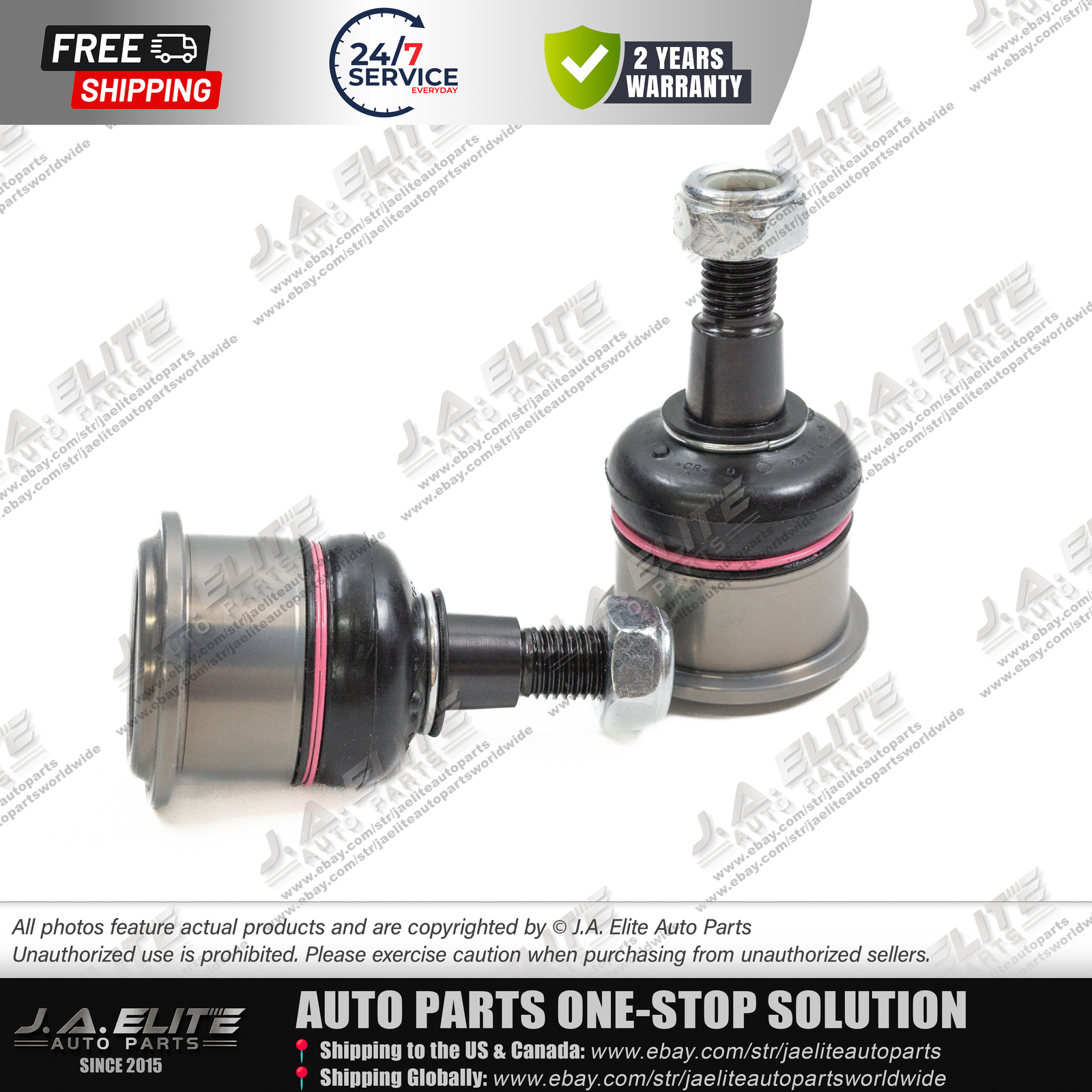 2pcs Upper Control Arm Ball Joint for Bentley Arnage, Rolls Royce Silver Seraph