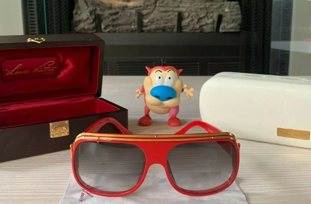 New Louis Vuitton 2004 Millionaire Sunglasses Red Gold Pharrell LV