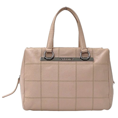 Chanel Pink Tote Bag with Silver Hardware 129160