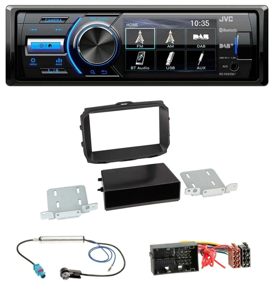 JVC Bluetooth MP3 USB DAB Autoradio für Alfa Romeo Giulietta 940 Facelift ab 13 - Bild 1 von 4