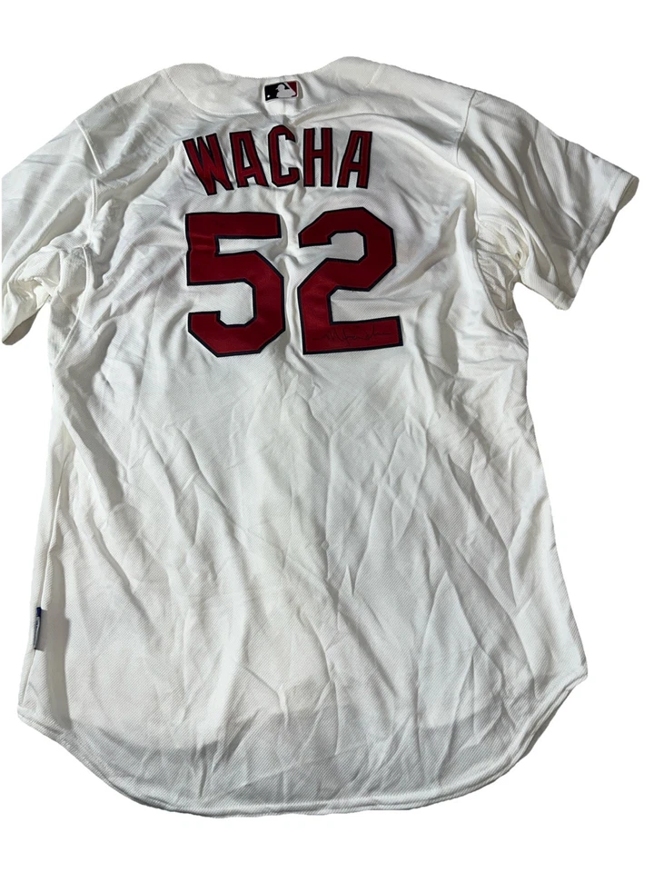 Camiseta #52 firmada/autografiada por Michael Wacha de los Cardenales de San Luis Foto 2 de 4