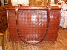 Vintage ~Jack Georges~ Leather Cognac Tuscany...