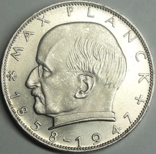 2,- DM BR Deutschland - 1957 J -  Cu-Ni - Max Planck - vz-st / xf-unc,  Kapsel