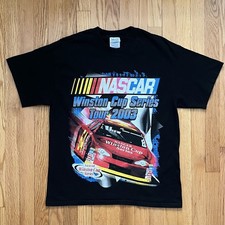 2003 NASCAR Winston Cup Series Tour shirt L Vtg Y2K Earnhardt Gordon Wallace 