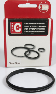 PRL) CARUBA RING ADAPTER STEP UP DOWN RING Ø 74 - 74 mm DUPLICATOR FILTERS