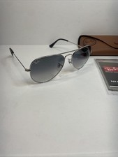 Ray-Ban Aviator Sunglasses RB3026 62mm Silver Frame  Gray Gradient Lens 003/32