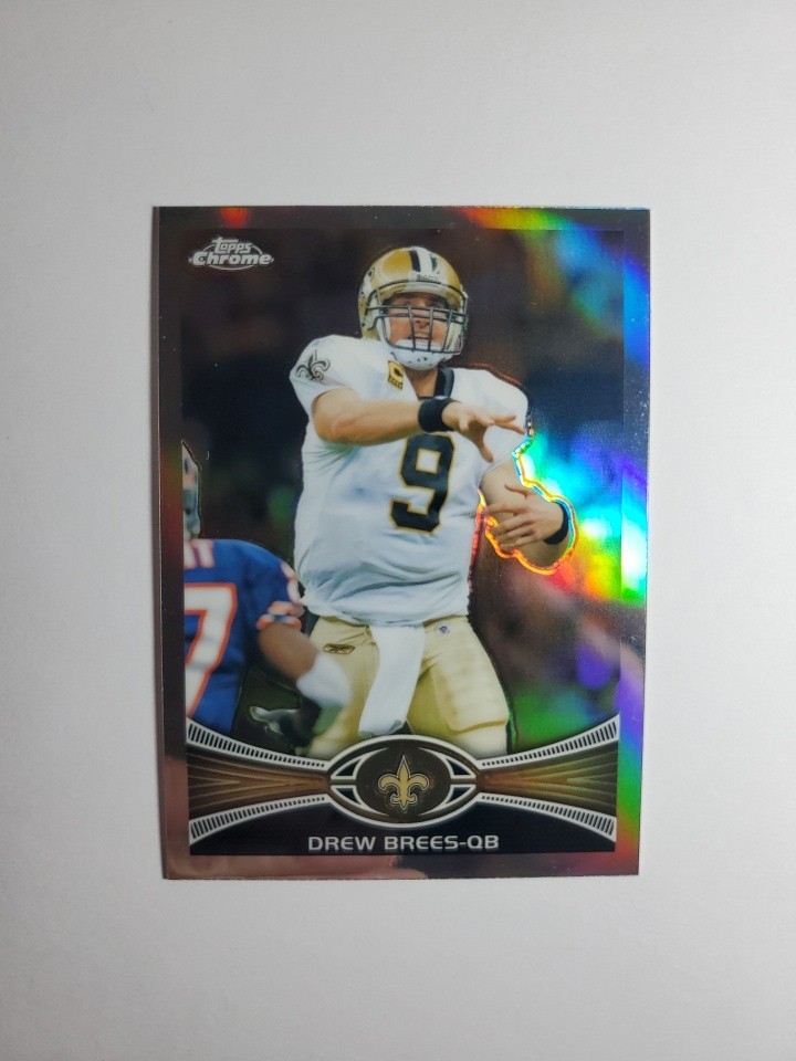 2012 Topps Chrome Drew Brees Refractor #100 Saints