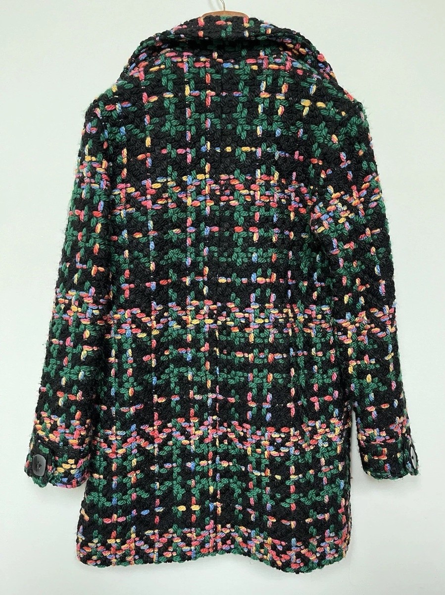 Anthropologie Pepaloves $248 Piccadilly Multicolor Tweed Coat