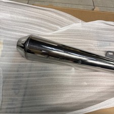 NUOVO -TERMINALE SCARICO MOTO | MASH 125-250 Argento Metall Marmitta |ORIGINALE