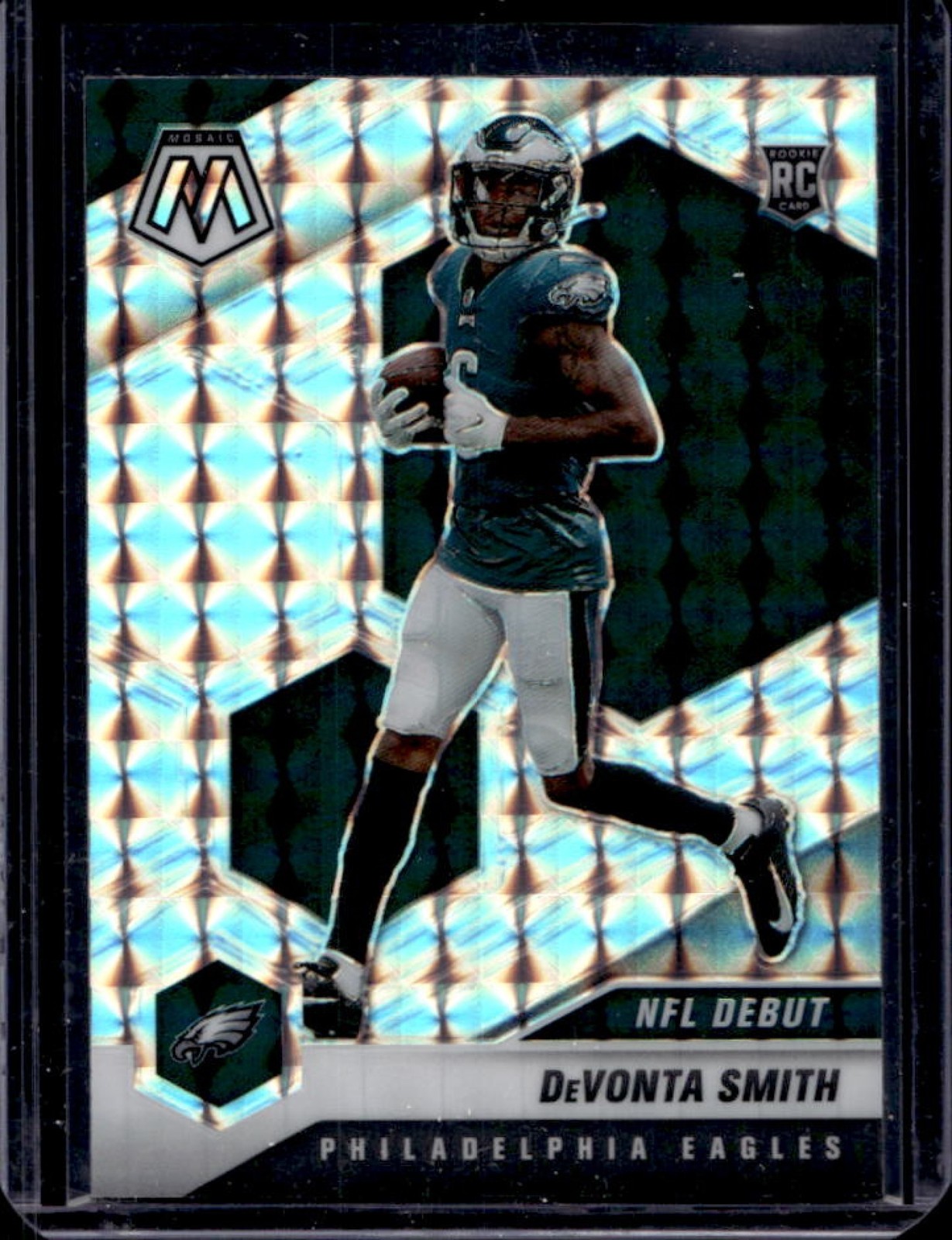 2021 Mosaic DeVonta Smith RC Mosaic Prizm Rookie #246 Eagles