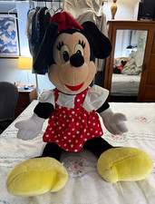 Huge Vintage Disney Minnie Mouse Plush Toy Disneyland Walt Disney World