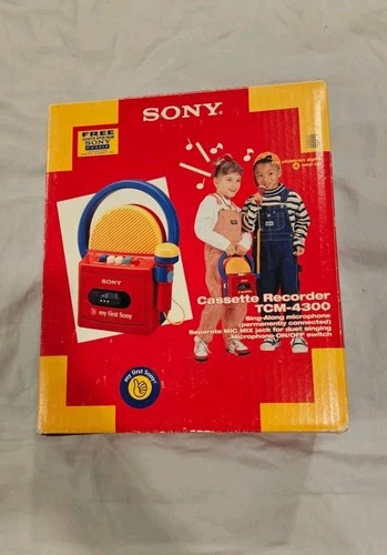 Sony TCM-4300 My first SONY Cassette Recorder VINTAGE TOY Rare