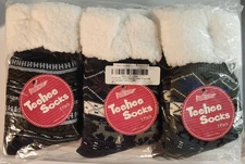 3 Pair Teehee Women's Soft Premium Thermal Double Fuzzy Socks Shoe Sz 4-10