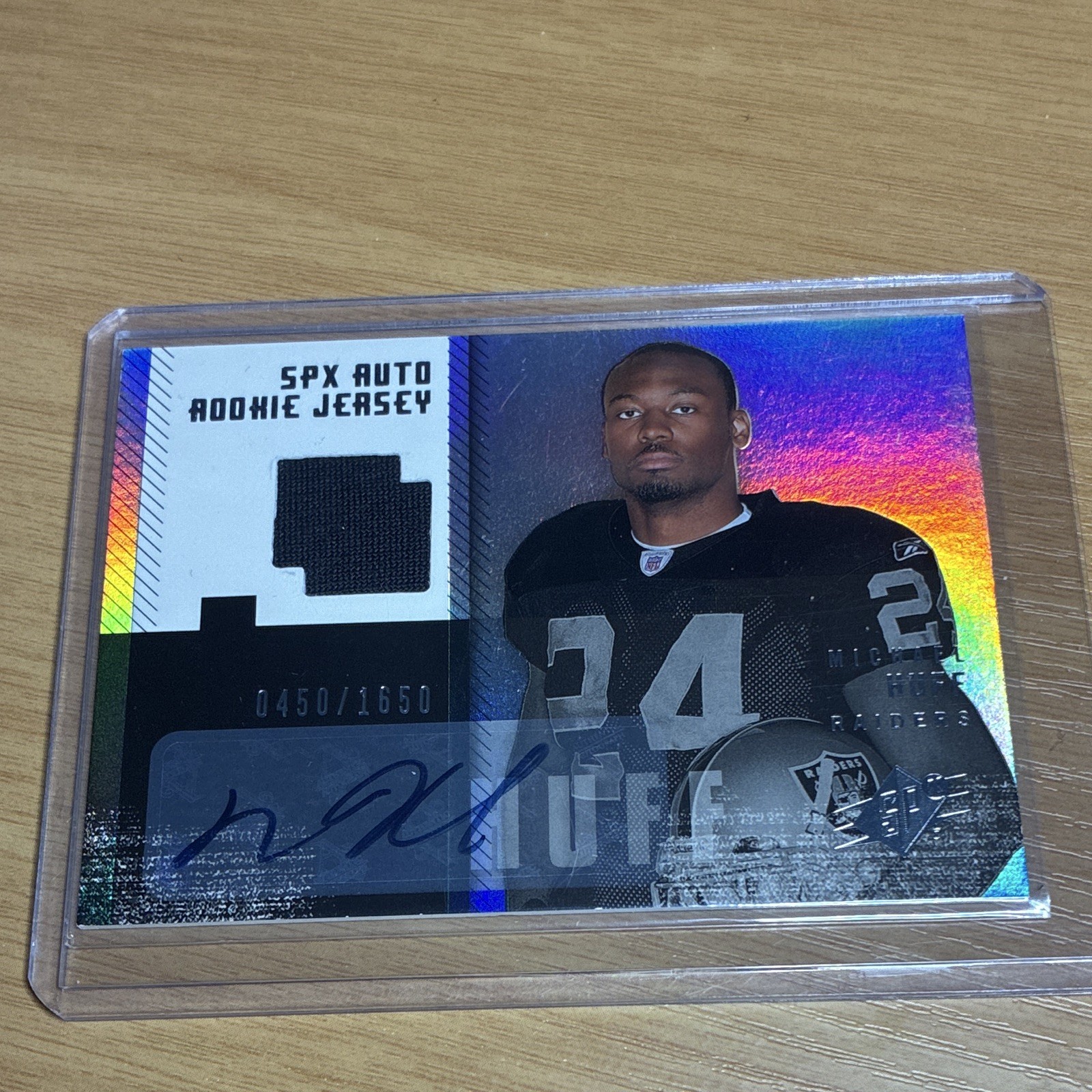 Michael Huff Spx #201 Autograph