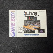 1996 NBA Live Nintendo Gameboy Manual Instruction Booklet Only