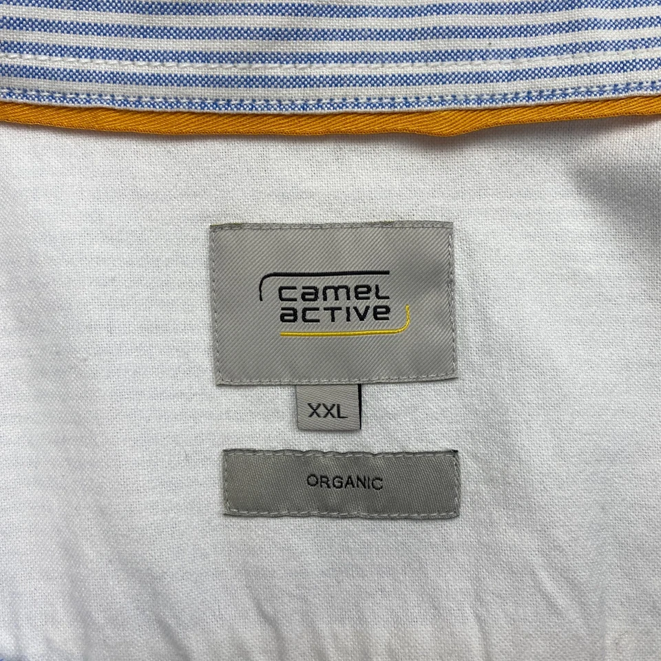 CAMEL ACTIVE Men Blue Striped Regular Fit Long Sleeve Shirt Size XXL 2XL - Image 4 of 4