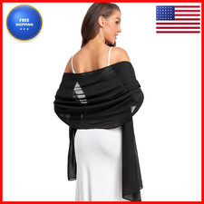 Olyrjie Soft Chiffon Scarfs Shawls And Wraps For Evening Dresses Wedding Shawl
