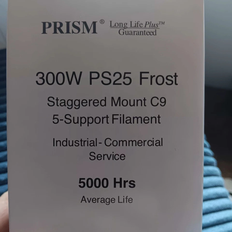 3 PACK Prism 300w PS25 ps25fr300 Frost Commercial light bulb Commercial 5000 hrs - Image 3 of 4