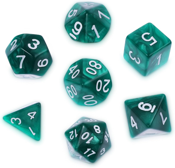 Polyedrische WüRfel Set, Abeillo 7 StüCk Dnd Dice, Dnd WüRfel Set FüR Dungeon Un-image