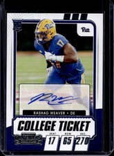2021 Panini Contenders Draft Picks Rashad Weaver Rookie RC Auto Autograph #228
