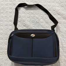 American Tourister Navy Blue Carry On Shoulder Overnight Crossbody Bag 15x8x10