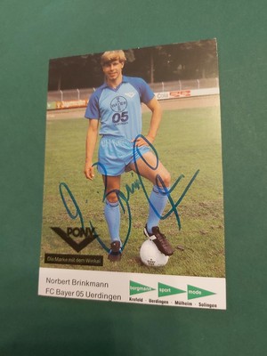 Bayer Uerdingen , N. Brinkmann ,  Autogrammkarte, Fussball