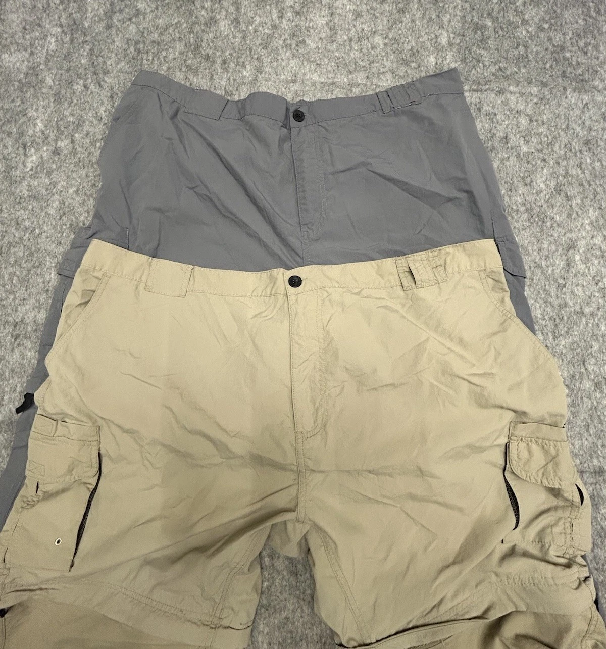 Lot Of 2 Magellan Outdoors Men’s Convertible Zip Off Cargo Pants 3XL Hiking Camp