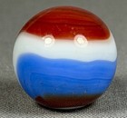 RARE AKRO AGATE NEAR MINT PLUS 25/32" LIBERTY MARBLE KILLER — photo 6