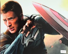 Autograph Chris Evans Signed 8x10 photo