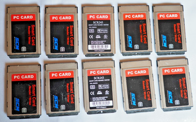10 Stk. Smart Card Reader / Writer SCR243 - OLD STOCK -