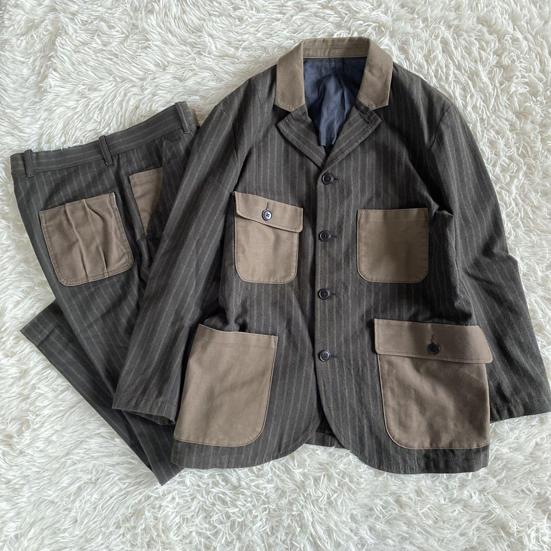 RED EAR Chalk Stripe Jacket Pants Set Size L Men 23SS Paul RED EAR Chalk Stripe Jacket Pants Set Size L Men 23SS Paul