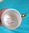 Victorian Trading Company God Save The Queen Tea Coffee Cup Her Majesty — photo 5