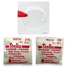 Magnifier Watch Crystal High Dome 10.5PM Calendar Stella WECD Date NOS Read!