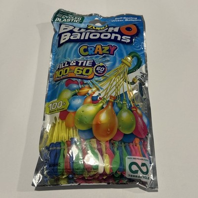 Zuru*Crazy Bunch O Balloons 100 Rapid-Filling Self-Sealing Water Balloons  new