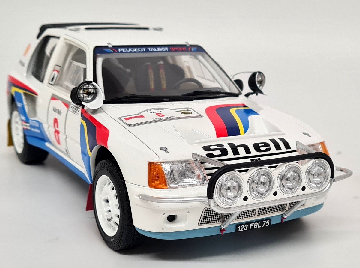 Otto 1/18 Peugeot 205 T16 Safari Rally 1985 T. Salonen Resin Scale Model Car