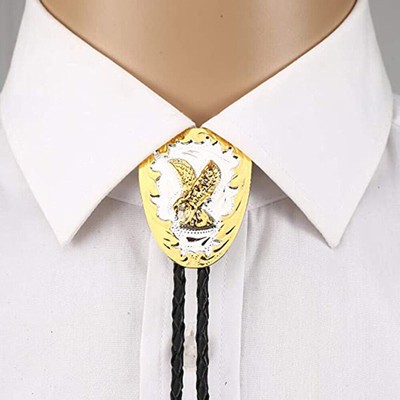 Bolo-Krawatte für Herren Native American Western Cowboy Golden Flying Eagle