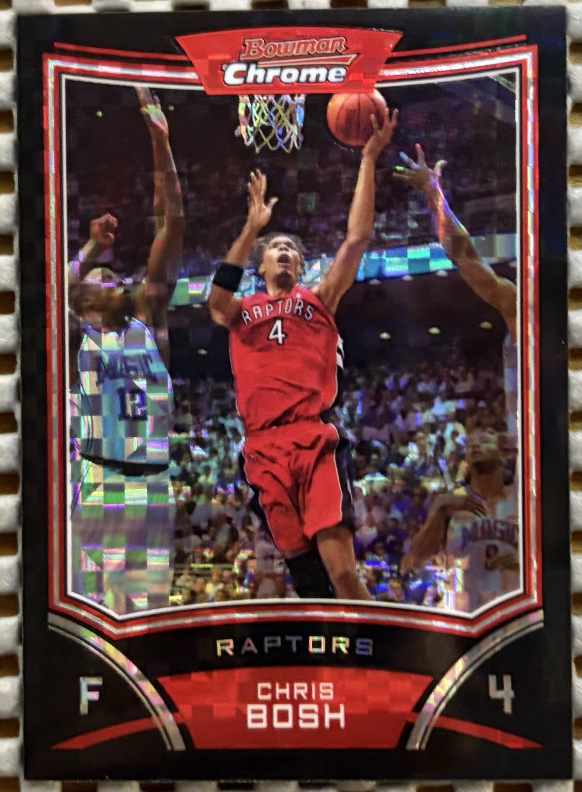 2008-09 Bowman Draft Picks & Stars Chrome X-Fractor /299 Chris Bosh #4 HOF