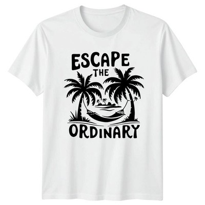 Escape The Ordinary T-Shirt Tropical Getaway Sommer Urlaub Geschenk für Sie und Ihn