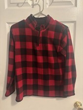 The Children s Place Kids Buffalo Plaid Glacier Fleece Half Zip Pullover 12