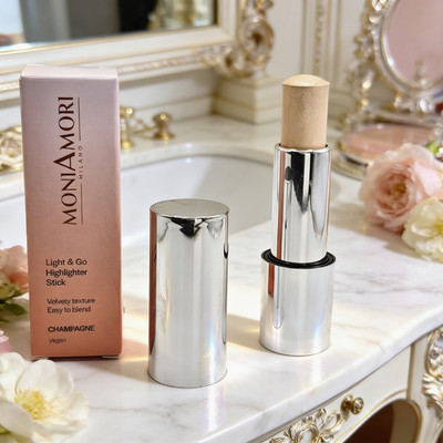Chogan Moniamori Milano Light & Go Highlighter Stick CHAMPAGNE Arganöl Glow Tip