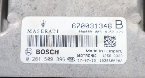 2014-2020 MASERATI GHIBLI 3.0L ENGINE MOTOR COMPUTER CONTROL MODULE ECM UNIT OEM - Picture 7 of 7