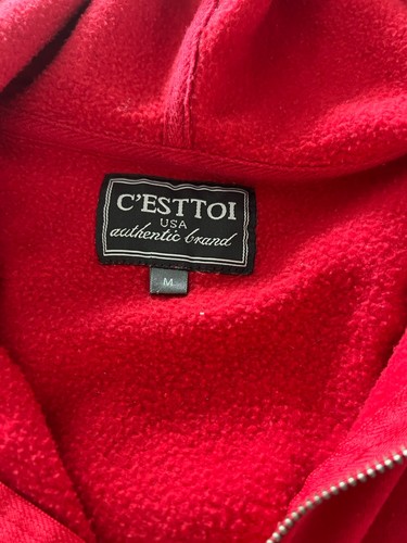 C’ESTTOI WHITE / RED LETTERMAN JACKET MEDIUM - Picture 3 of 11