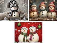 3 Pack Christmas Diamond Art Kits for Adults 12x16 inch