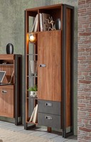 Wohnzimmer BüCherregal Standregal Detroit 70Cm Stirling Oak Schiefer 243301