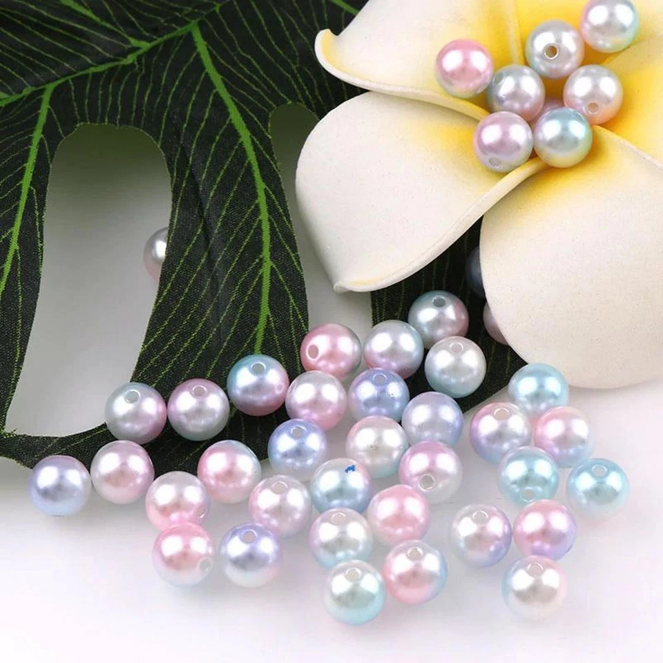 Wachsperlen 3 mm - mit Loch Set Kinder 3mm Basteln Perlen Bastelperlen auffädeln - Bild 3 von 4