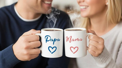 Mama oder Papa Tasse   Geschenk für Eltern | Kaffeetasse Mama Papa einzeln/Set